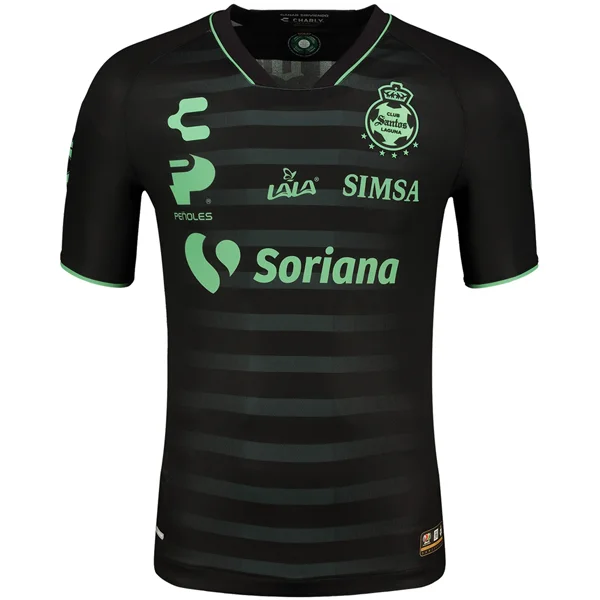 Men's Retro Soccer Jerseys of Famous Clubs from the 90s for Nostalgic Football EnthusiastsCharly Santos Laguna Away Jersey 23/24 (Black/Green) Men's Retro Soccer Jerseys of Famous Clubs from the 90s for Nostalgic Football EnthusiastsCharly Santos Laguna Away Jersey 23/24 (Black/Green)