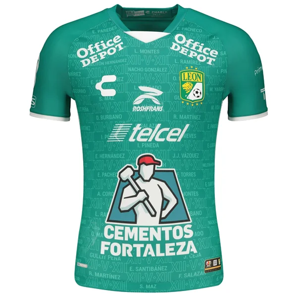 Men's Custom - Embroidered Volleyball Jerseys for Team Uniforms or Personalized GearCharly Leon Home Jersey 22/23 (Green) Men's Custom - Embroidered Volleyball Jerseys for Team Uniforms or Personalized GearCharly Leon Home Jersey 22/23 (Green)