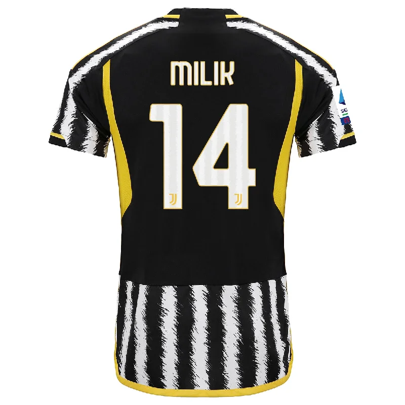 Men's Retro Soccer Jerseys of Famous Clubs from the 90s for Nostalgic Football Enthusiastsadidas Milik Juventus Home Jersey w/ Serie A Patch 23/24 (Black/White) Men's Retro Soccer Jerseys of Famous Clubs from the 90s for Nostalgic Football Enthusiastsadidas Milik Juventus Home Jersey w/ Serie A Patch 23/24 (Black/White)