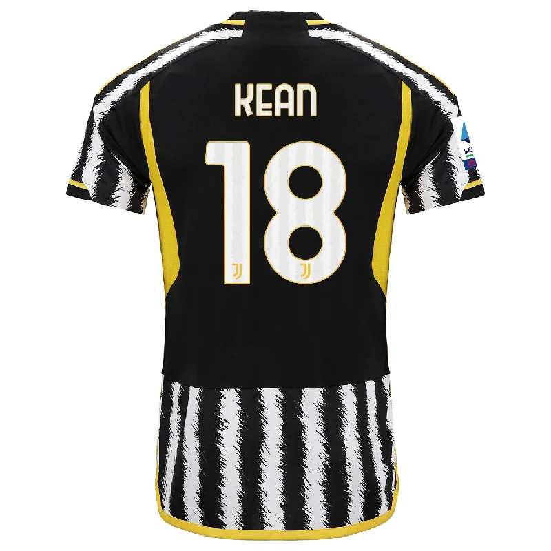 Men's Limited - Release American Football Jerseys of Rookie Stars for Early Adopters and Fansadidas Kean Juventus Home Authentic Jersey 23/24 w/ Serie A Patch (Black/White) Men's Limited - Release American Football Jerseys of Rookie Stars for Early Adopters and Fansadidas Kean Juventus Home Authentic Jersey 23/24 w/ Serie A Patch (Black/White)
