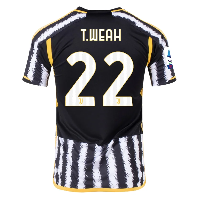 Men's Custom - Embroidered Volleyball Jerseys for Team Uniforms or Personalized Gearadidas Weah Juventus Home Authentic Jersey 23/24 w/ Serie A Patch (Black/White) Men's Custom - Embroidered Volleyball Jerseys for Team Uniforms or Personalized Gearadidas Weah Juventus Home Authentic Jersey 23/24 w/ Serie A Patch (Black/White)