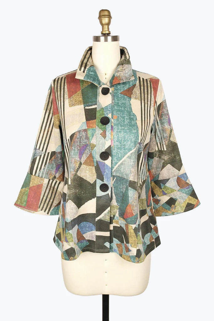 Windbreaker men jackets with UV protection for outdoor activitiesDamee Oil Painting Micro-Suede Jacket 4910-TEA Windbreaker men jackets with UV protection for outdoor activitiesDamee Oil Painting Micro-Suede Jacket 4910-TEA