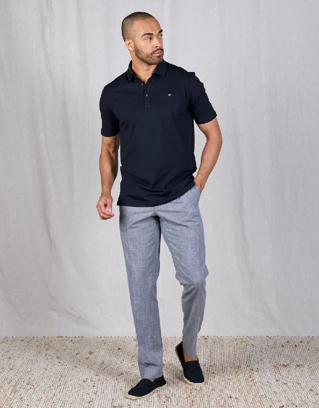 Men's Pin - Striped Wool - Blend Blazer in Navy and White for a Traditional Business AttireEvans Light Grey Dogstooth Trouser Men's Pin - Striped Wool - Blend Blazer in Navy and White for a Traditional Business AttireEvans Light Grey Dogstooth Trouser