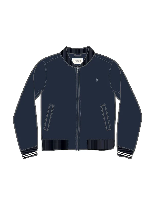 Performance - driven men jackets with breathable fabric for sportsNavy Slade Bomber Jacket Performance - driven men jackets with breathable fabric for sportsNavy Slade Bomber Jacket