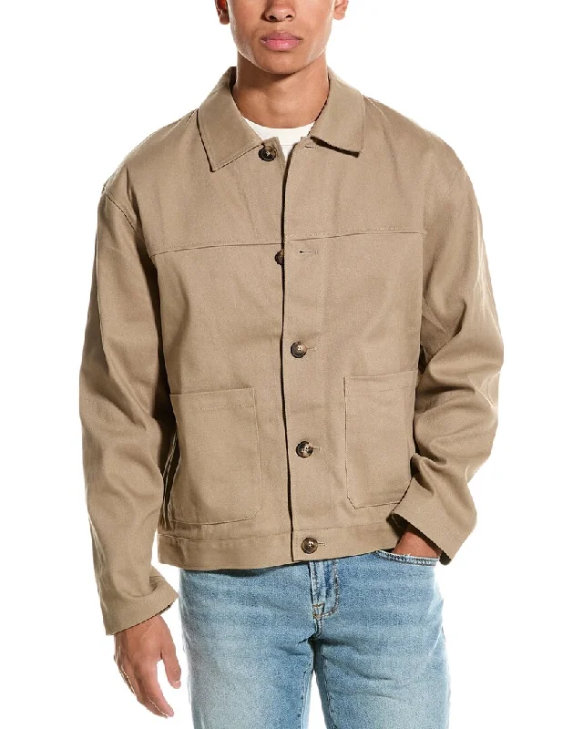Lightweight men jackets made from recycled nylon for eco - friendly travelFRAME Denim Trucker Jacket Lightweight men jackets made from recycled nylon for eco - friendly travelFRAME Denim Trucker Jacket