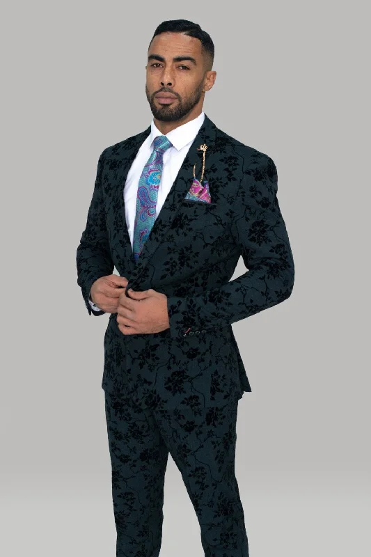 Men's Double - Breasted Velvet Blazer in Burgundy for a Sophisticated Evening OutfitGeorgi Floral Blazer Men's Double - Breasted Velvet Blazer in Burgundy for a Sophisticated Evening OutfitGeorgi Floral Blazer