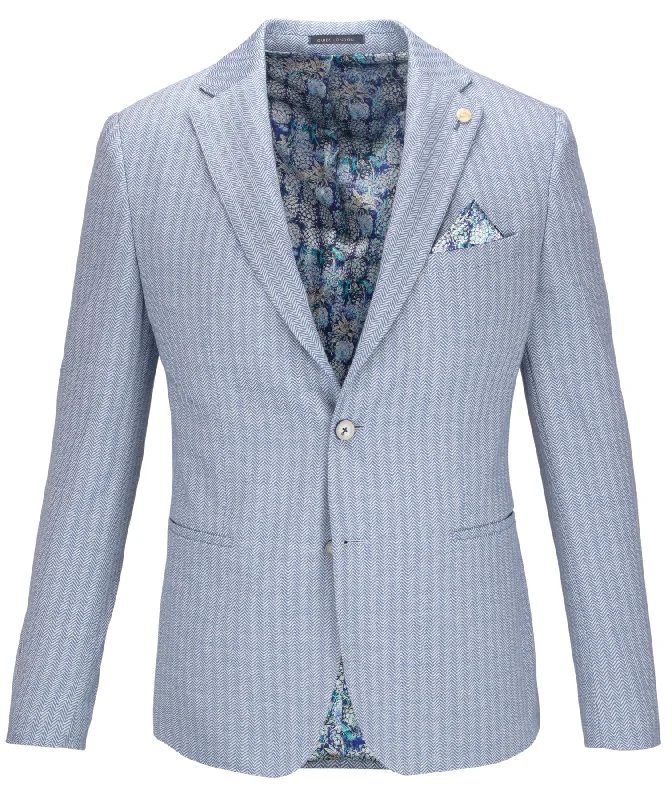 Athletic Fit Men's Olive Green Corduroy Blazer with Patch Pockets for a Rustic and Casual StyleGuide London Light Blue Herringbone Jacket Athletic Fit Men's Olive Green Corduroy Blazer with Patch Pockets for a Rustic and Casual StyleGuide London Light Blue Herringbone Jacket