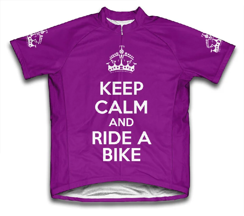 Men's Basketball Jerseys with Signature Player Logos for a Fan - Favorite LookKeep Calm and Ride a Bike Purple Cycling Jersey Men's Basketball Jerseys with Signature Player Logos for a Fan - Favorite LookKeep Calm and Ride a Bike Purple Cycling Jersey
