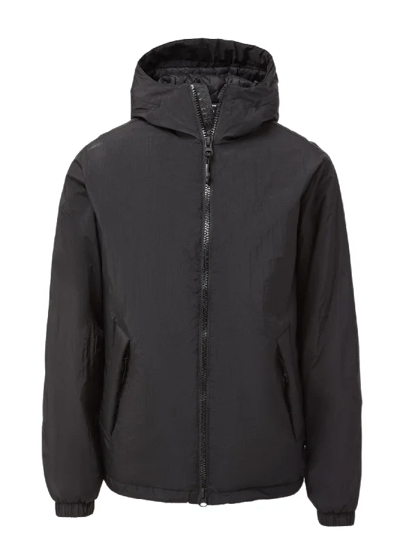 Slim - fit leather men jackets with a distressed finish for a rugged lookLight Hooded Jacket - Black Slim - fit leather men jackets with a distressed finish for a rugged lookLight Hooded Jacket - Black