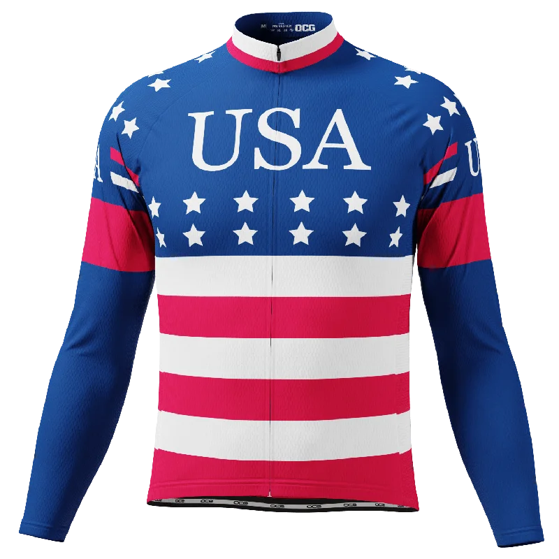 Men's Throwback Tennis Jerseys Inspired by Iconic Matches and PlayersMen's American Stars and Stripes USA Icon Long Sleeve Cycling Jersey Men's Throwback Tennis Jerseys Inspired by Iconic Matches and PlayersMen's American Stars and Stripes USA Icon Long Sleeve Cycling Jersey