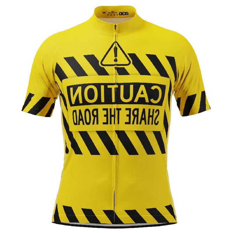 Men's Sustainable Organic Cotton Rugby Jerseys for Eco - Conscious Sports EnthusiastsMen's Caution Share The Road Short Sleeve Cycling Jersey Men's Sustainable Organic Cotton Rugby Jerseys for Eco - Conscious Sports EnthusiastsMen's Caution Share The Road Short Sleeve Cycling Jersey