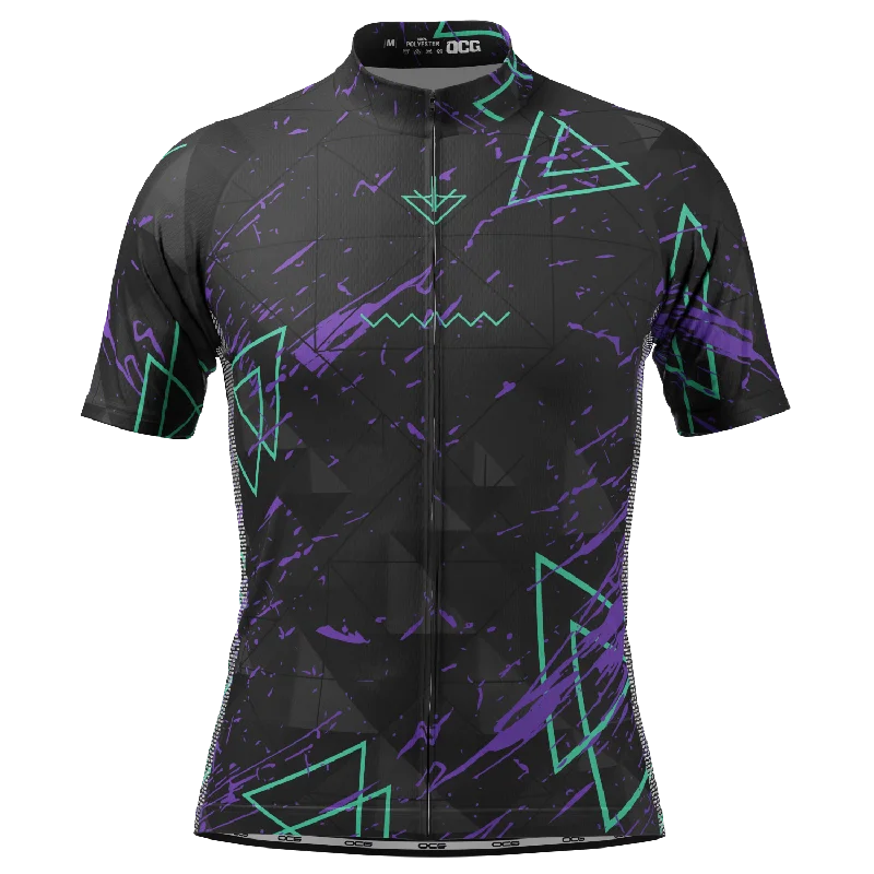 Men's Basketball Jerseys in Sleeveless Design for Enhanced Mobility on the CourtMen's Dark Geometry Short Sleeve Cycling Jersey