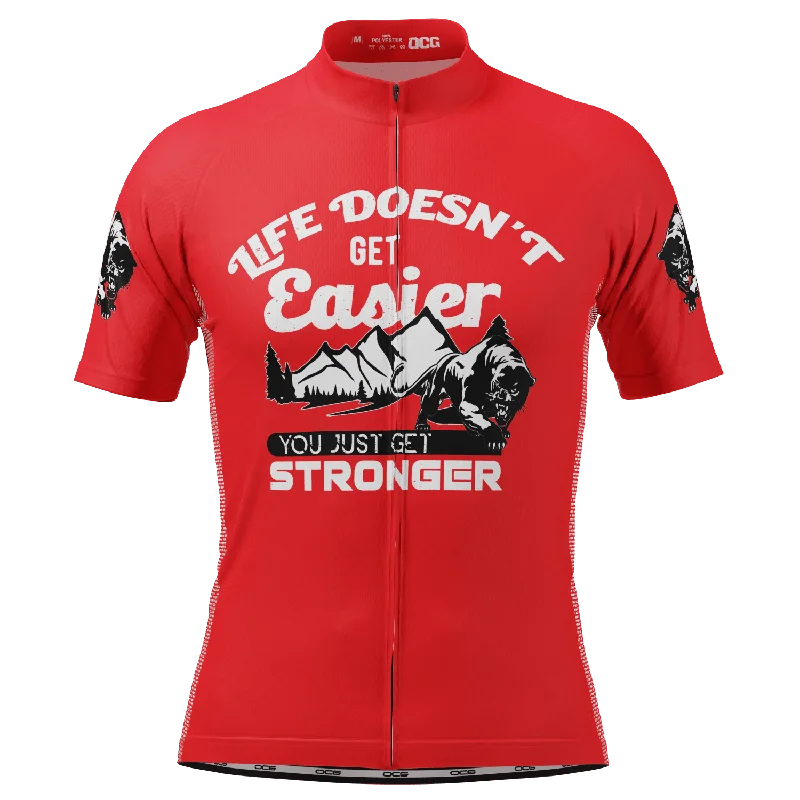 Men's Custom - Printed Baseball Jerseys with Player Names and Numbers for Personalized StyleMen's Life Doesn't Get Easier, You Get Stronger Short Sleeve Cycling Jersey Men's Custom - Printed Baseball Jerseys with Player Names and Numbers for Personalized StyleMen's Life Doesn't Get Easier, You Get Stronger Short Sleeve Cycling Jersey