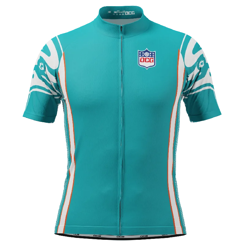 Men's Custom - Embroidered Volleyball Jerseys for Team Uniforms or Personalized GearMen's Miami Football Short Sleeve Cycling Jersey Men's Custom - Embroidered Volleyball Jerseys for Team Uniforms or Personalized GearMen's Miami Football Short Sleeve Cycling Jersey