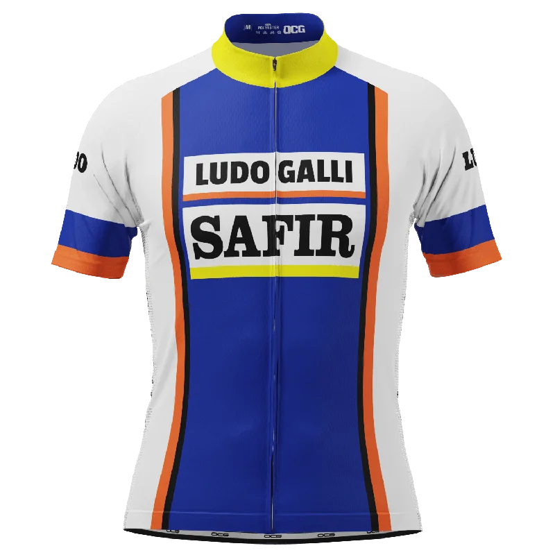 Men's Authentic Soccer Jerseys of National Teams for International Football EventsMen's Retro 1978 Ludo Safir  Short Sleeve Cycling Jersey