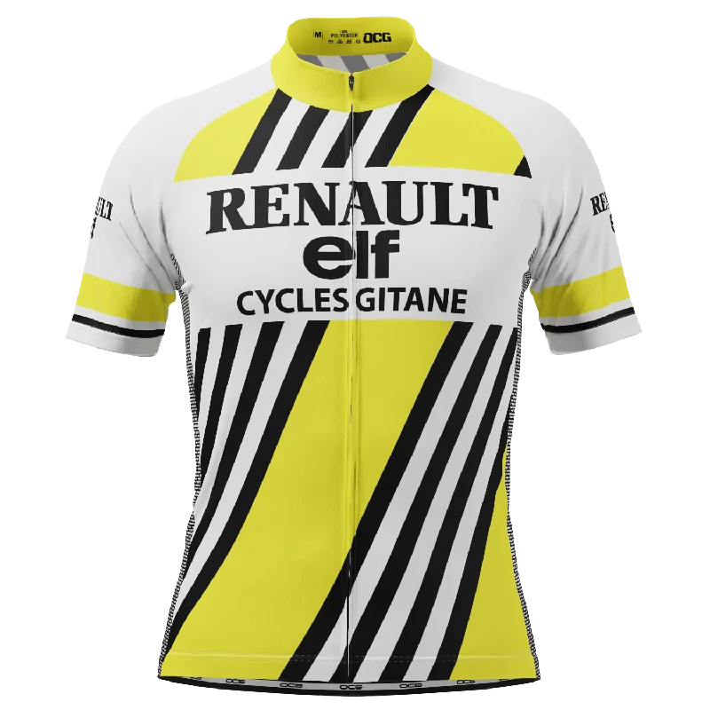 Men's Moisture - Wicking Lacrosse Jerseys with Mesh Panels for Optimal Performance on the FieldMen's Retro Auto Yellow Short Sleeve Cycling Jersey Men's Moisture - Wicking Lacrosse Jerseys with Mesh Panels for Optimal Performance on the FieldMen's Retro Auto Yellow Short Sleeve Cycling Jersey