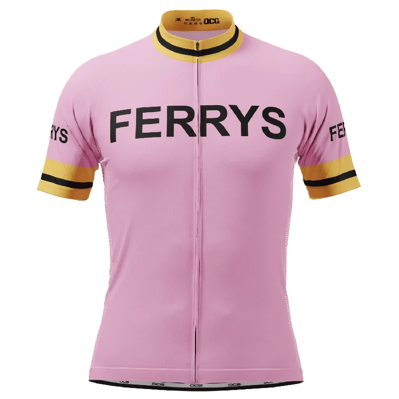 Men's Basketball Jerseys with Signature Player Logos for a Fan - Favorite LookMen's Retro Ferrys 1960's Pink Short Sleeve Cycling Jersey Men's Basketball Jerseys with Signature Player Logos for a Fan - Favorite LookMen's Retro Ferrys 1960's Pink Short Sleeve Cycling Jersey