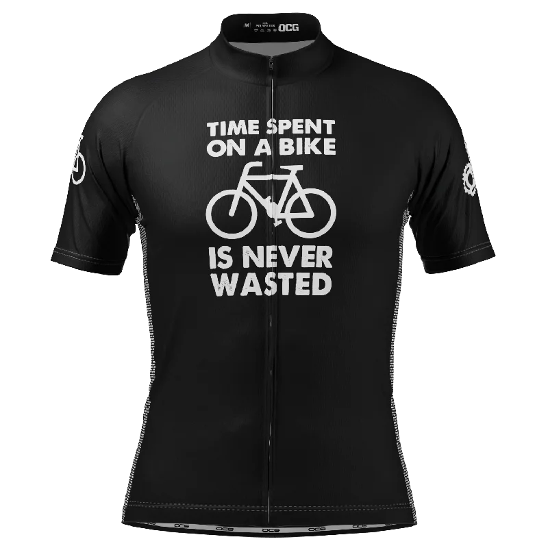 Men's Limited - Edition Cricket Jerseys Commemorating Historic Matches for Die - Hard Cricket LoversMen's Time Spent on a Bike is Never Wasted Short Sleeve Cycling Jersey Men's Limited - Edition Cricket Jerseys Commemorating Historic Matches for Die - Hard Cricket LoversMen's Time Spent on a Bike is Never Wasted Short Sleeve Cycling Jersey