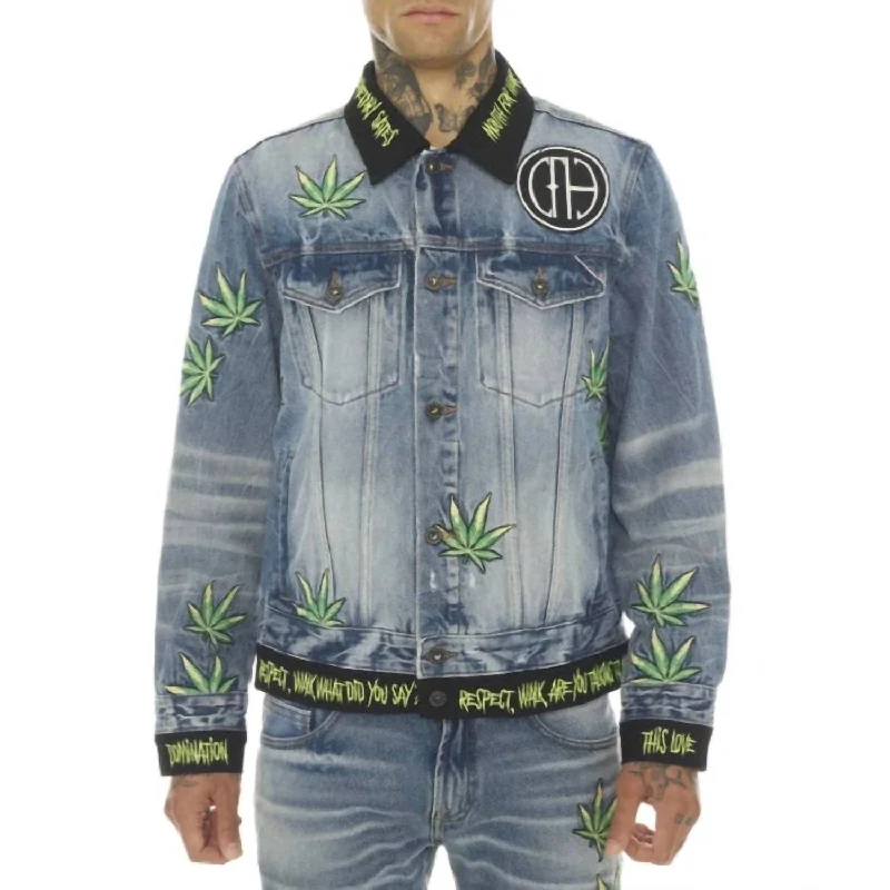 Lightweight men jackets made from recycled nylon for eco - friendly travelMen's Type Iv Denim Jacket In Pantera Lightweight men jackets made from recycled nylon for eco - friendly travelMen's Type Iv Denim Jacket In Pantera