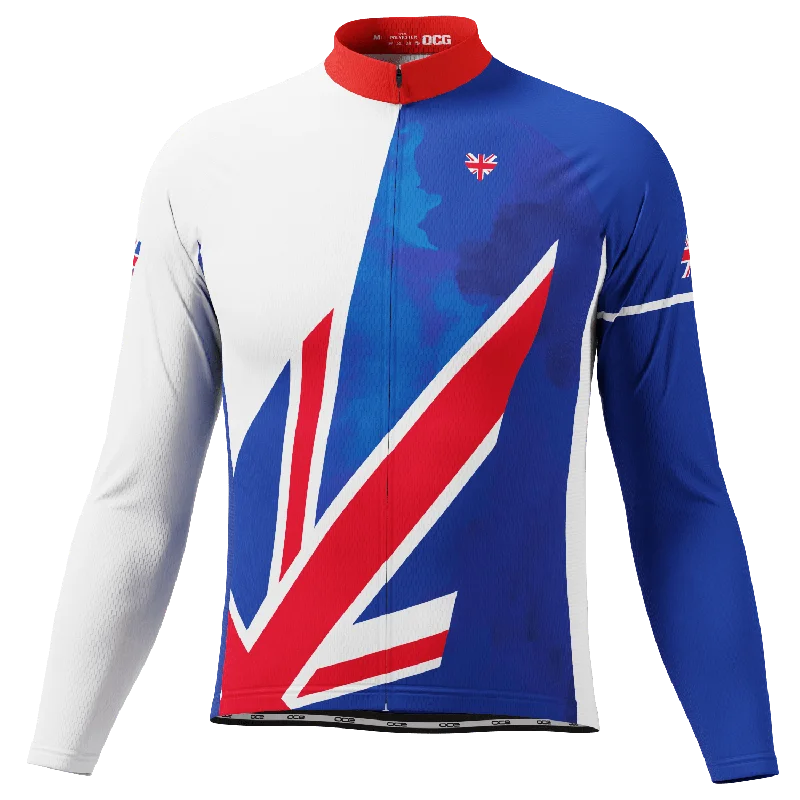 Men's Authentic Soccer Jerseys of National Teams for International Football EventsMen's UK Badge Union Jack National Flag Long Sleeve Cycling Jersey Men's Authentic Soccer Jerseys of National Teams for International Football EventsMen's UK Badge Union Jack National Flag Long Sleeve Cycling Jersey