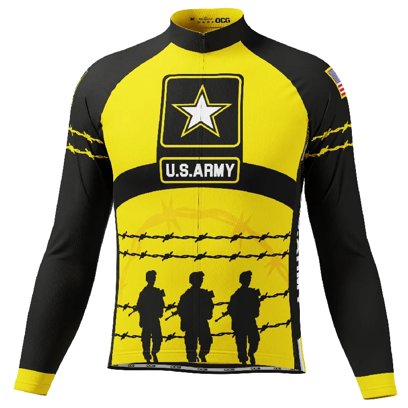 Men's Moisture - Wicking Golf Jerseys with UV Protection for Comfortable Rounds on the CourseMen's USAF Army Troops Barbed Wire Long Sleeve Cycling Jersey Men's Moisture - Wicking Golf Jerseys with UV Protection for Comfortable Rounds on the CourseMen's USAF Army Troops Barbed Wire Long Sleeve Cycling Jersey