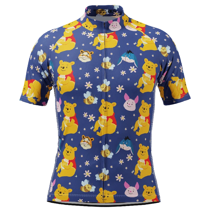 Men's Moisture - Wicking Golf Jerseys with UV Protection for Comfortable Rounds on the CourseMen's Winnie The Pooh & Bees Short Sleeve Cycling Jersey Men's Moisture - Wicking Golf Jerseys with UV Protection for Comfortable Rounds on the CourseMen's Winnie The Pooh & Bees Short Sleeve Cycling Jersey