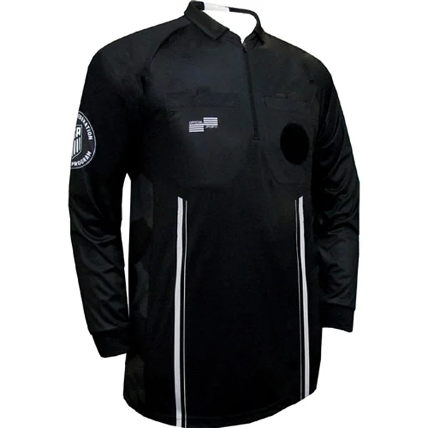 Men's Custom - Embroidered Volleyball Jerseys for Team Uniforms or Personalized GearOfficial Sports Men's Long Sleeve Referee Jersey 9073 USSF Pro (Black) Men's Custom - Embroidered Volleyball Jerseys for Team Uniforms or Personalized GearOfficial Sports Men's Long Sleeve Referee Jersey 9073 USSF Pro (Black)