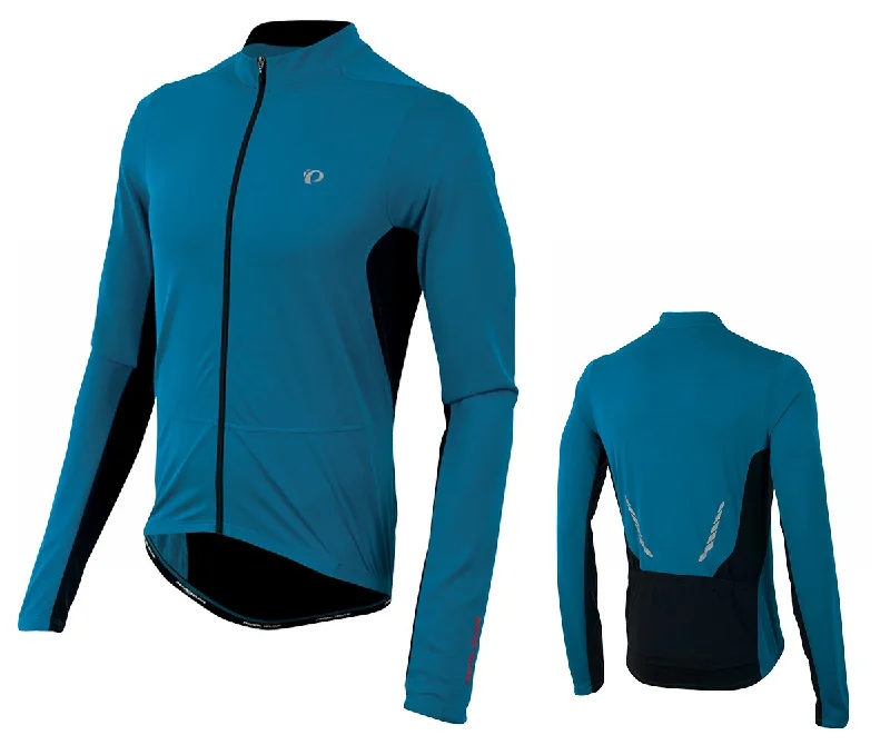 Men's Sustainable Organic Cotton Rugby Jerseys for Eco - Conscious Sports EnthusiastsPearl Izumi Select Attack Long Sleeve Road Jersey - Mykonos Blue-Black Men's Sustainable Organic Cotton Rugby Jerseys for Eco - Conscious Sports EnthusiastsPearl Izumi Select Attack Long Sleeve Road Jersey - Mykonos Blue-Black