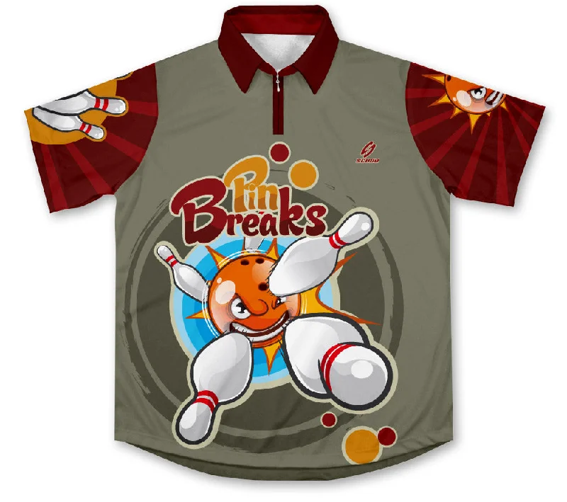 Men's Authentic Soccer Jerseys of National Teams for International Football EventsPin Breaks Bowling Jersey Men's Authentic Soccer Jerseys of National Teams for International Football EventsPin Breaks Bowling Jersey