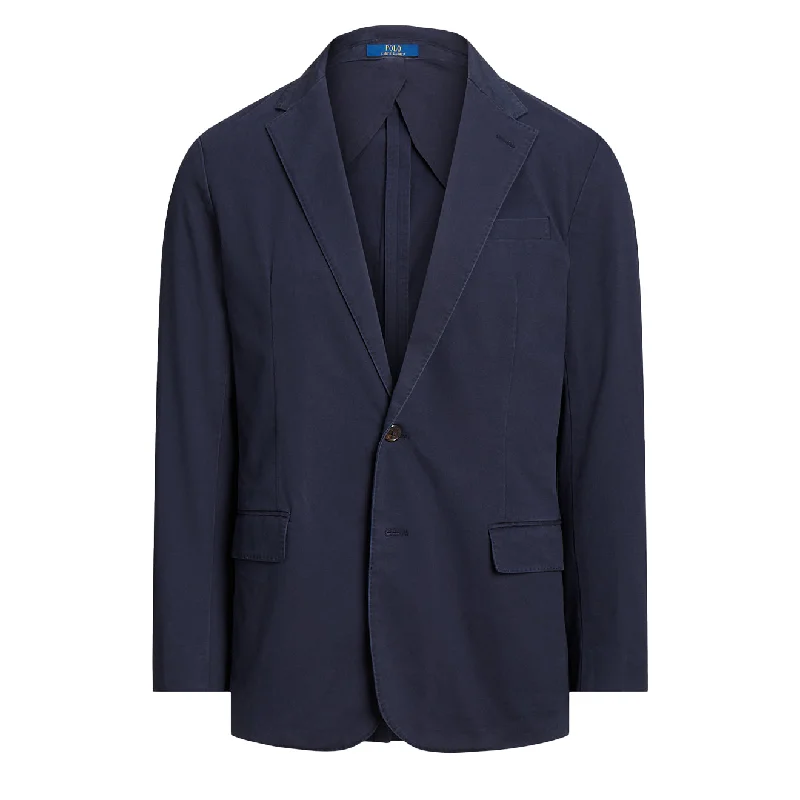 Checkered men jackets in a plaid pattern for a preppy appearancePolo Ralph Lauren Stretch Cotton Chino Jacket Blue Checkered men jackets in a plaid pattern for a preppy appearancePolo Ralph Lauren Stretch Cotton Chino Jacket Blue