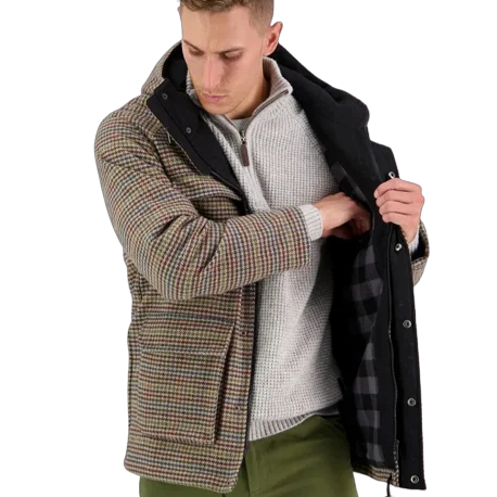 Men jackets with a hidden interior pocket for secure storageCarisbrook V2 Sideline Jacket - Gentry Check Men jackets with a hidden interior pocket for secure storageCarisbrook V2 Sideline Jacket - Gentry Check