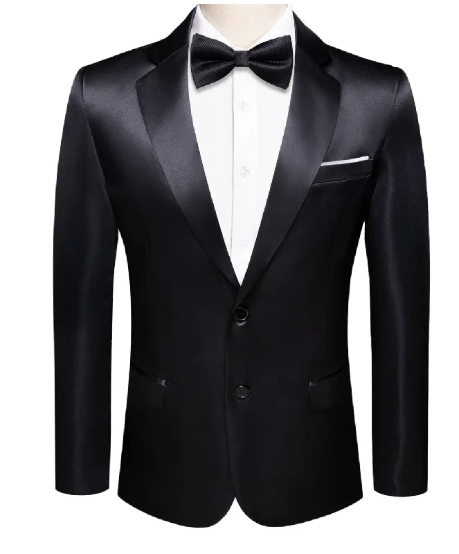 Men's Pin - Striped Wool - Blend Blazer in Navy and White for a Traditional Business AttireSimon Von Men's Blazer, Black Men's Wedding Business Solid Top Men Suit XX-1058 Men's Pin - Striped Wool - Blend Blazer in Navy and White for a Traditional Business AttireSimon Von Men's Blazer, Black Men's Wedding Business Solid Top Men Suit XX-1058