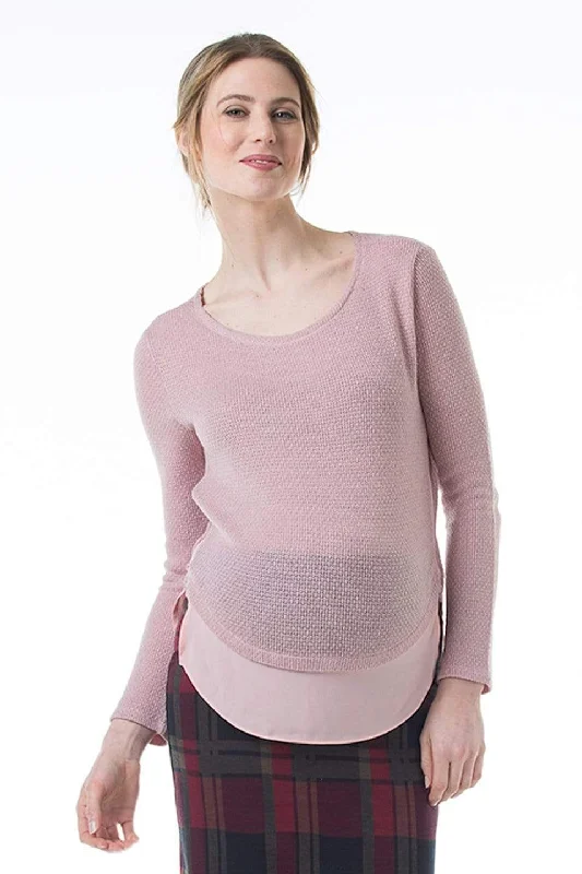 Cody Side Zipper Nursing Top Pink