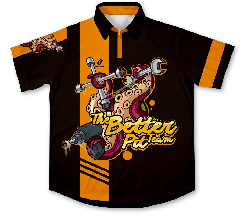 Men's Replica Hockey Jerseys of Star Players for Devoted Ice Hockey SupportersThe Better Team Pit Crew Racing Shirt Jersey Men's Replica Hockey Jerseys of Star Players for Devoted Ice Hockey SupportersThe Better Team Pit Crew Racing Shirt Jersey