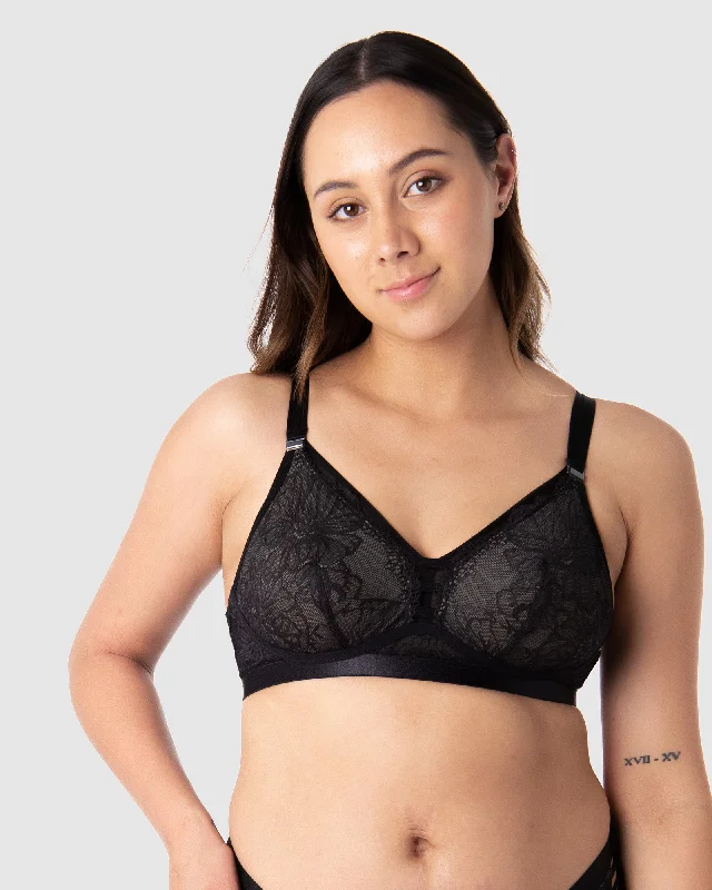 TRUE LUXE BLACK MULTIFIT BRA - WIREFREE