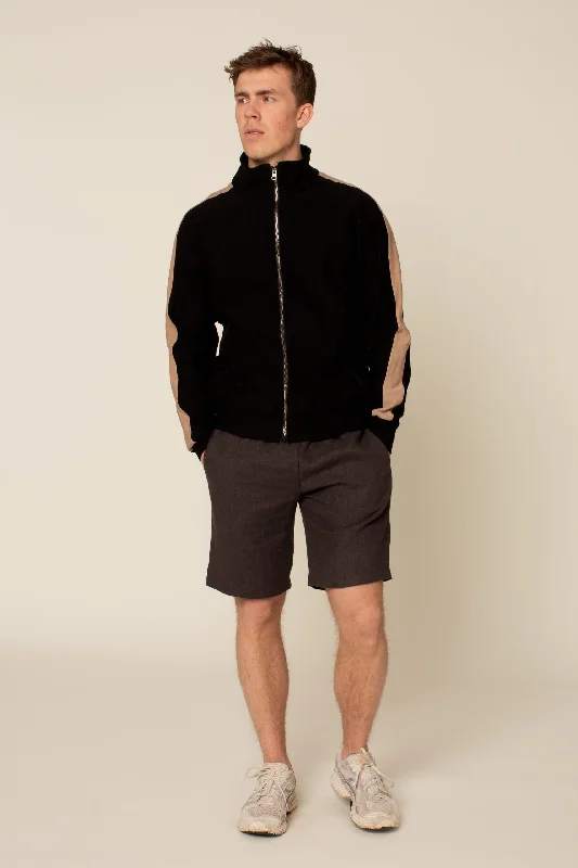 Hooded men jackets with a detachable faux - fur trim for added warmthWardrobe by Me Men's Track Jacket Hooded men jackets with a detachable faux - fur trim for added warmthWardrobe by Me Men's Track Jacket