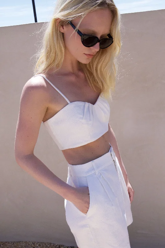 SWEETHEART NECKLINE CROP TOP