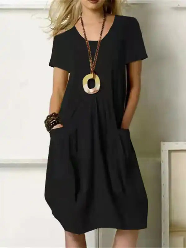 Mermaid - Style Women Dress with a Fitted Silhouette for Special Occasions Mermaid - Style Women Dress with a Fitted Silhouette for Special Occasions Cotton Linen Solid Color Loose Round Neck Short Sleeve Dress Mermaid - Style Women Dress with a Fitted Silhouette for Special Occasions Mermaid - Style Women Dress with a Fitted Silhouette for Special Occasions Cotton Linen Solid Color Loose Round Neck Short Sleeve Dress