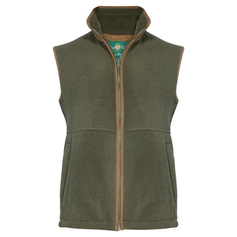 Men fleece - filled down vests for lightweight warmthAlan Paine Aylsham Gents Fleece Waistcoat - Green Men fleece - filled down vests for lightweight warmthAlan Paine Aylsham Gents Fleece Waistcoat - Green