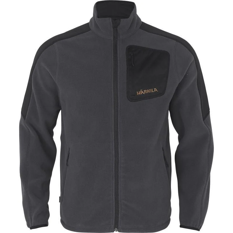 Men fleece - backed compression shirts for workoutsHarkila Venjan Polartec Mens Fleece Jacket - Black/Grey Men fleece - backed compression shirts for workoutsHarkila Venjan Polartec Mens Fleece Jacket - Black/Grey