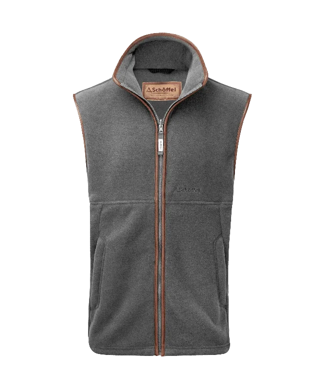 Men fleece zip - up hoodies for outdoor adventuresOakham Fleece Gilet - Pewter