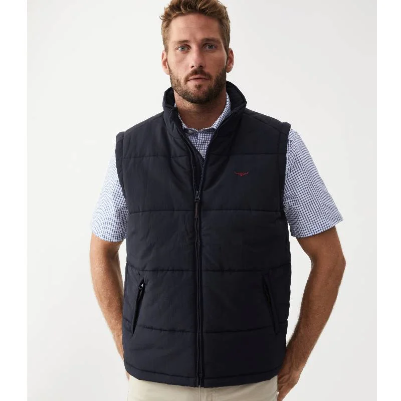Men fleece - lined leather jackets for a luxurious feelR.M.Williams Patterson Creek Mens Vest - Navy Men fleece - lined leather jackets for a luxurious feelR.M.Williams Patterson Creek Mens Vest - Navy