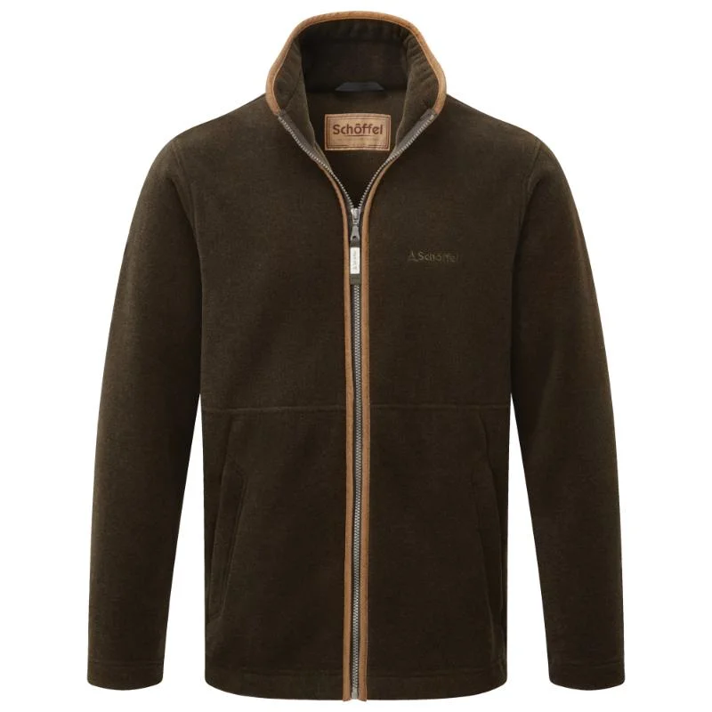 Men fleece - backed windbreakers for windy daysSchoffel Mens Cottesmore Fleece Jacket - Dark Olive Men fleece - backed windbreakers for windy daysSchoffel Mens Cottesmore Fleece Jacket - Dark Olive