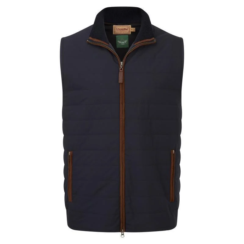 Men fleece - trimmed parkas for extreme cold conditionsSchoffel Hybrid Lamsbwool Aerobloc Mens Gilet - Navy Men fleece - trimmed parkas for extreme cold conditionsSchoffel Hybrid Lamsbwool Aerobloc Mens Gilet - Navy
