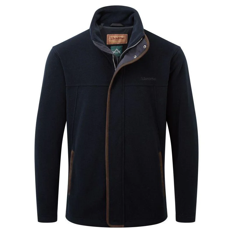 Men fleece quarter - zip pullovers with thumbholesSchoffel Mens Rutland Fleece Jacket - Navy Men fleece quarter - zip pullovers with thumbholesSchoffel Mens Rutland Fleece Jacket - Navy