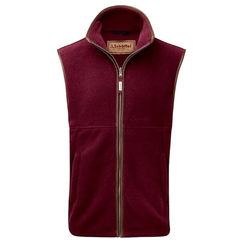 Men fleece - lined work gloves for outdoor laborSchoffel Oakham Fleece Gilet - Claret Men fleece - lined work gloves for outdoor laborSchoffel Oakham Fleece Gilet - Claret