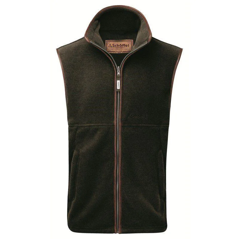 Men fleece zip - up hoodies for outdoor adventuresSchoffel Oakham Fleece Gilet - Dark Olive Men fleece zip - up hoodies for outdoor adventuresSchoffel Oakham Fleece Gilet - Dark Olive