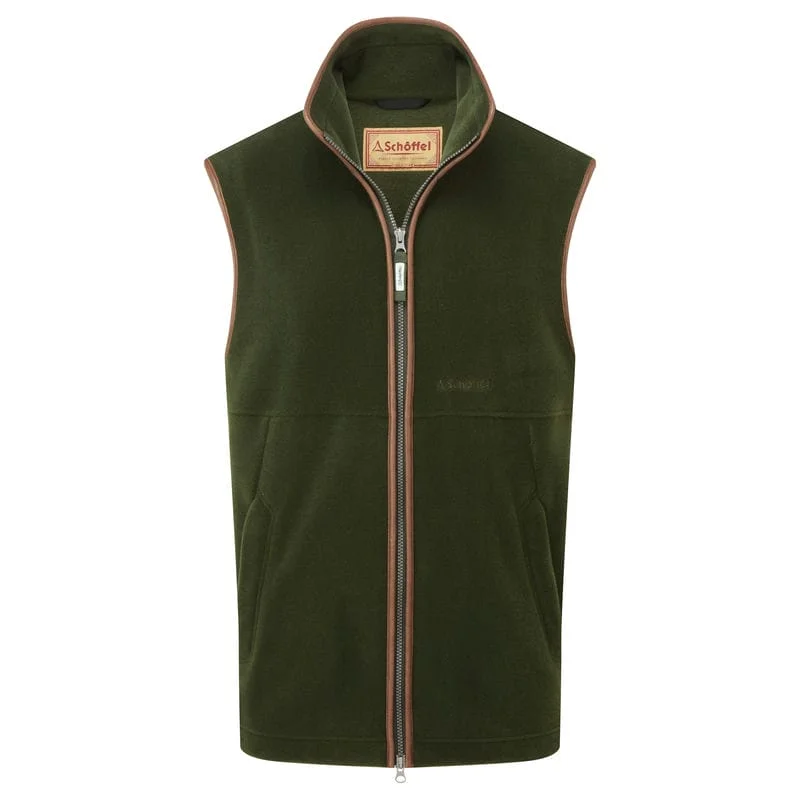 Men fleece lined joggers for cold - weather comfortSchoffel Oakham Fleece Gilet - Forest Men fleece lined joggers for cold - weather comfortSchoffel Oakham Fleece Gilet - Forest