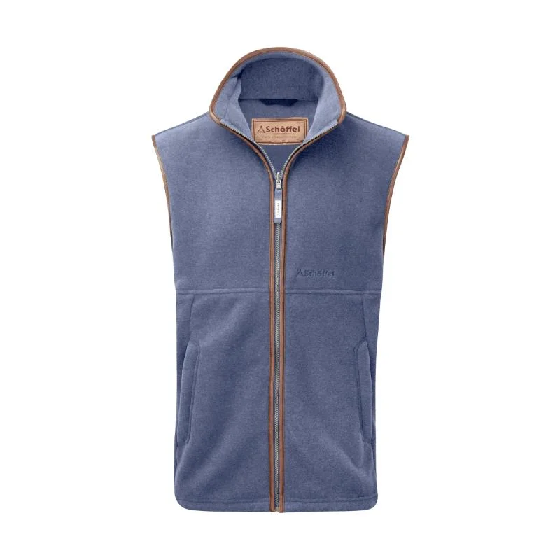 Men fleece - lined trucker hats for a casual lookSchoffel Oakham Fleece Gilet - Stone Blue Men fleece - lined trucker hats for a casual lookSchoffel Oakham Fleece Gilet - Stone Blue