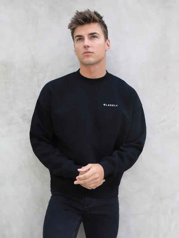 Men's Jacquard Patterned Wool - Acrylic Sweater in Purple for a Sophisticated Autumn OutfitSeries Relaxed Sweater - Black Men's Jacquard Patterned Wool - Acrylic Sweater in Purple for a Sophisticated Autumn OutfitSeries Relaxed Sweater - Black